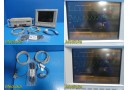 HP Viridia 24C / M1204A Multiparameter Patient Monitor W/ Module+NEW LEADS ~ 20216