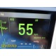 Datascope Trio Colored Patient Monitor W/ Leads (Print SpO2 Temp NBP EKG) ~39732