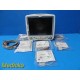 GE Dash 5000 Patient Monitor (SPO2/IBP/NIBP/ECG/TEMP) W/ NEW Leads ~ 39277