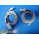 Lot of 2 Dräger MS17522 Masimo LNCS SpO2 Intermediate / Extension Cable ~ 39763