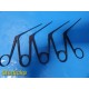 6x ENT Micro Ear Forceps Set JedMed 34-0254 VM101-3281 Olympus Richards ~ 39768