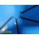 6x ENT Micro Ear Forceps Set JedMed 34-0254 VM101-3281 Olympus Richards ~ 39768