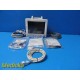 Datascope Trio (NBP SpO2 ECG Resp/Temp) Patient Monitor W/ Leads & Printer~39757