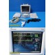 Datascope Trio (NBP SpO2 ECG Resp/Temp) Monitor W/ Leads & Printer ~ 39274