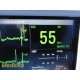 Datascope Trio (NBP SpO2 ECG Resp/Temp) Monitor W/ Leads & Printer ~ 39274