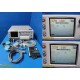 GE 250cx-C Maternal Fetal Monitor w/ Dual US ToCO Transducers & Leads ~ 39803