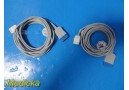 Lot of 2 GE Masimo SET SpO2 Interface Cable Ref 2017002-001 | 12ft ~ 39331