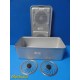 Aesculap JK444 SterilContainer 8in Deep W/ JK489 Lid JK100 Retainers ~ 39326