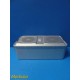 Aesculap JK444 SterilContainer 8in Deep W/ JK489 Lid JK100 Retainers ~ 39326