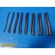 16x Codman Symmetry Hegar Uterine Dilators 3-18mm P/N 25-5526 to 25-5533 ~ 39308