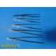 10x Codman V Mueller Weck Tissue Thumb Forceps 1x2 | 2x3 Teeth | 5.5-6.25 ~39314