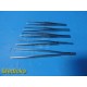10x Codman V Mueller Weck Tissue Thumb Forceps 1x2 | 2x3 Teeth | 5.5-6.25 ~39314