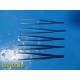 10x Codman V Mueller Weck Tissue Thumb Forceps 1x2 | 2x3 Teeth | 5.5-6.25 ~39314