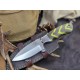 OJI™ AUS‑8 Premium Series Knife – Micarta Handle, Full Tang W/ Sheath ~ 39812C