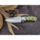 OJI™ AUS‑8 Premium Series Knife – Micarta Handle, Full Tang W/ Sheath ~ 39812C