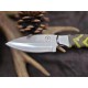 OJI™ AUS‑8 Premium Series Knife – Micarta Handle, Full Tang W/ Sheath ~ 39812C