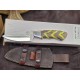 OJI™ AUS‑8 Premium Series Knife – Micarta Handle, Full Tang W/ Sheath ~ 39812C