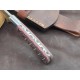 OJI Premium Handmade AUS-8 Steel Knife Full Tang Micarta Handle w/ Sheath ~ 39812B