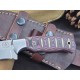 OJI Premium Handmade AUS-8 Steel Knife Full Tang Micarta Handle w/ Sheath ~ 39812B