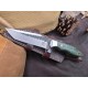 OJI™ Premium Series Knife – AUS‑10 Blade, Micarta Grip, Leather Sheath ~ 39812A
