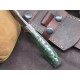 OJI™ Premium Series Knife – AUS‑10 Blade, Micarta Grip, Leather Sheath ~ 39812A