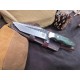 OJI™ Premium Series Knife – AUS‑10 Blade, Micarta Grip, Leather Sheath ~ 39812A