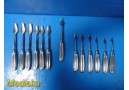 13x V. Mueller Chandler Bone Elevator Set OS4150001‑004 | Stainless Steel ~39409