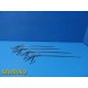 Lot of 4 Richard Wolf 8383.46 Laparoscopic Scissors 5 mm × 32 cm ~ 39957