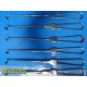 Lot of 10 V. Mueller NL1003 Cushing Straight Retractors 8-3/4" Plain Edge ~39993
