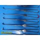 Lot of 10 V. Mueller NL1003 Cushing Straight Retractors 8-3/4" Plain Edge ~39993