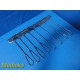 8x Volkmann Rake Retractors – Codman 50-4223 | 10/11 Sharp Prongs | 9" ~ 40510
