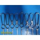 8x Volkmann Rake Retractors – Aesculap, Sklar | 2/3‑Prong | Sharp & Blunt~40514