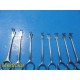 8x Volkmann Rake Retractors – Aesculap, Sklar | 2/3‑Prong | Sharp & Blunt~40514