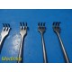 8x Volkmann Rake Retractors – Aesculap, Sklar | 2/3‑Prong | Sharp & Blunt~40514