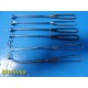 Lot of 6 Penn Surgical Cushing Vein & V.Mueller Green Thyroid Retractors ~ 40503
