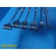 6x Volkmann Rake Retractor Lot – 3, 4 & 6-Prong Curved – STILLE & German ~ 40527