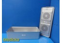 Aesculap JN445 Sterilization Container (Lid + Base) W/ Retention Plates ~ 40560