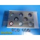 Alcon REF 618.09 Basic Vitrectomy Lens Set (Partial) w/ 6 Lenses & Tray ~ 40536