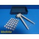 20mm Manual Vial Crimper Hand Sealing Tool w/ 30 Aluminum Caps & Case ~ 40592