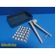 20mm Manual Vial Crimper Hand Sealing Tool w/ 30 Aluminum Caps & Case ~ 40592
