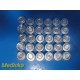 20mm Manual Vial Crimper Hand Sealing Tool w/ 30 Aluminum Caps & Case ~ 40592