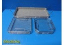 Lot of 3 Stryker Surgical Instrument Sterilization Trays ( S / M / L ) ~ 39975