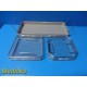 Lot of 3 Stryker Surgical Instrument Sterilization Trays ( S / M / L ) ~ 39975