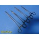Lot of 4 Codman & V. Mueller Mayo‑Hegar TC Holders – 6"/8"/9¼" ~ 40614
