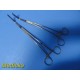 Lot 2 Codman 37-1201 Weck 638209 Satinsky Vascular Clamps DeBakey Jaw ~ 40611