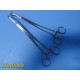 Lot 2 Codman 37-1201 Weck 638209 Satinsky Vascular Clamps DeBakey Jaw ~ 40611