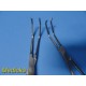 Lot 2 Codman 37-1201 Weck 638209 Satinsky Vascular Clamps DeBakey Jaw ~ 40611