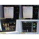 Datascope Passport 2 Patient Monitor W/ SPO2, NBP, TEMP, ECG Leads ~ 40141