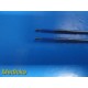 2x Olympus A64050A A64070A HiQ+ 5mm 33cm Mahnes Crocodile Forceps Inserts ~40235