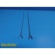 2x Olympus A64050A A64070A HiQ+ 5mm 33cm Mahnes Crocodile Forceps Inserts ~40235